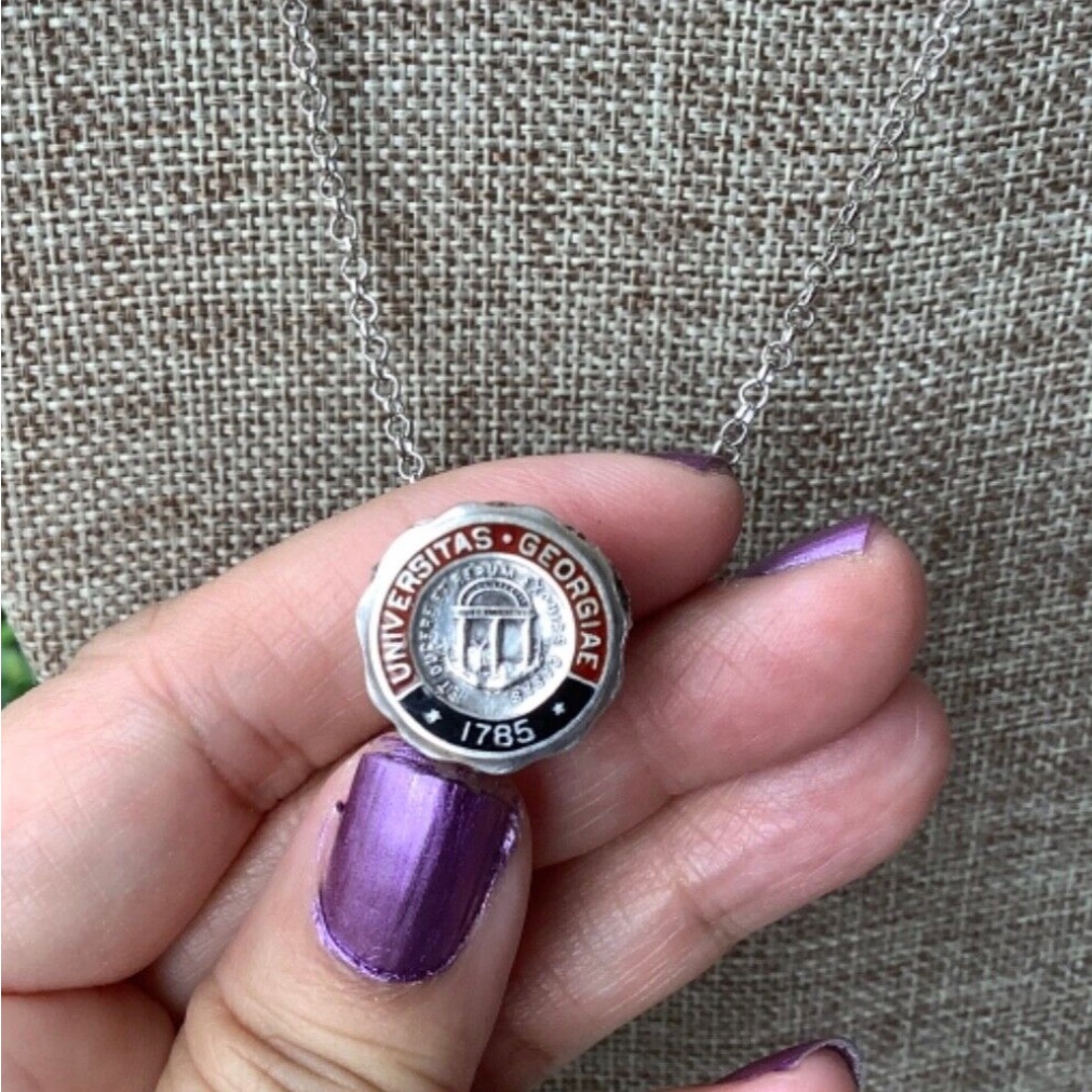 Antique Victorian Ss Uga Georgia Bulldogs Watch Fob